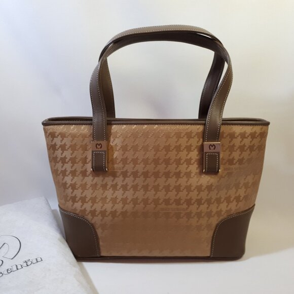 MILA SCHON Authentic Designer Monogram Handbag Purse Excellent Condition - Picture 1 of 8